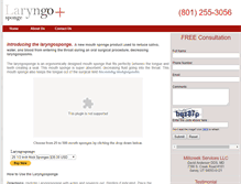 Tablet Screenshot of laryngosponge.com